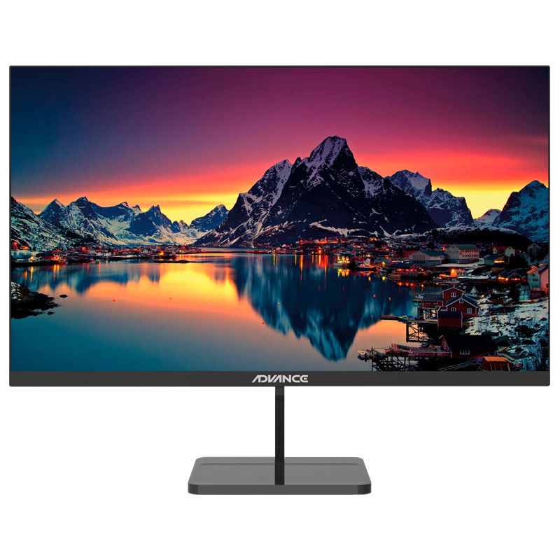 Monitor plano Advance ADV-2453S, 23.8" IPS, HDMI, VGA, speakers