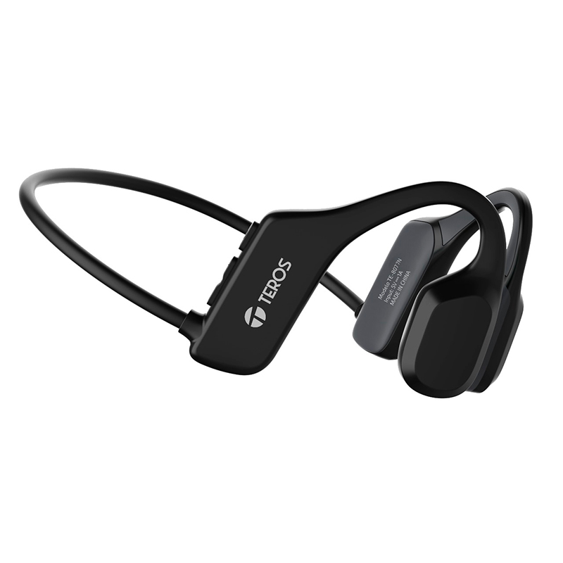 Audífonos de conducción ósea TEROS TE-8077N, bluetooth, negro