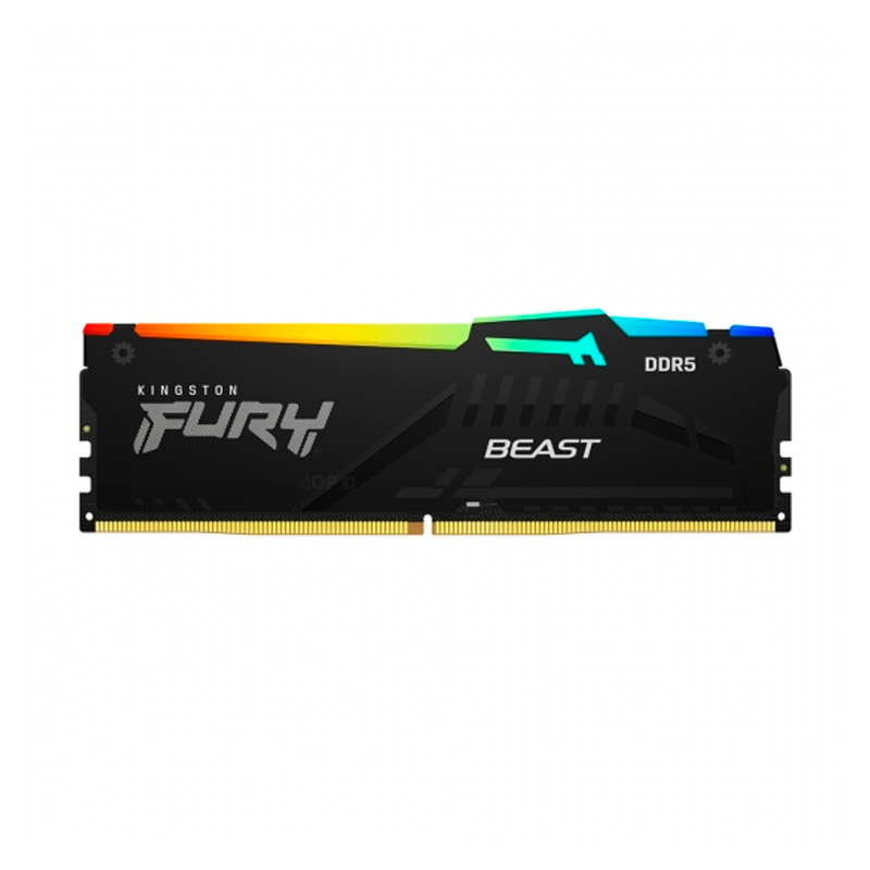 Memoria Kingston Fury Beast 8GB DDR5-5200MHz PC5-41600, CL40, 1.25V, 288-Pin, XMP 3.0, RGB