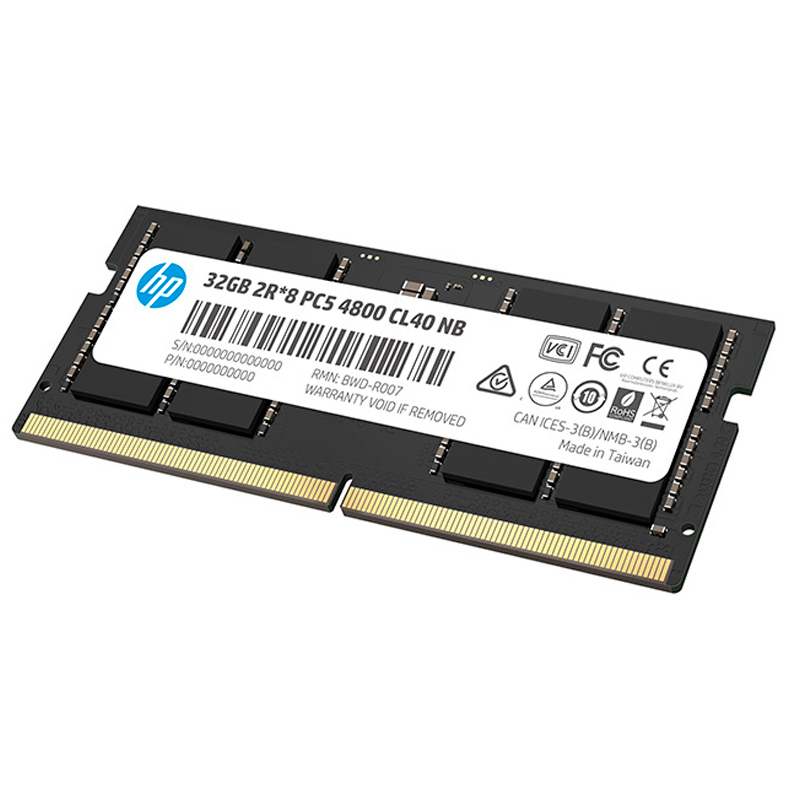 Memoria HP X1 SODIMM DDR5, 32GB 5600 MHz, PC5-44800, CL46, 1.1V