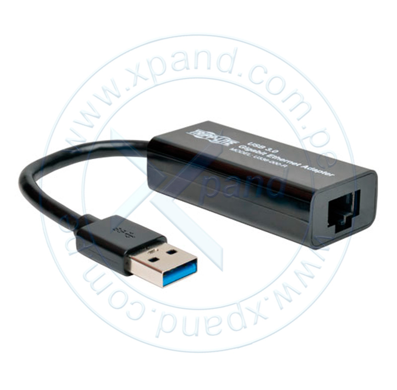 Adaptador de red Trippe-Lite U336-000-R, USB 3.0 SuperSpeed a Gigabit Ethernet.