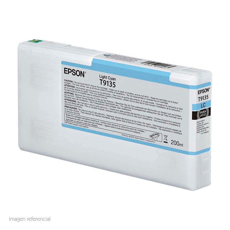 Cartucho de Tinta Epson T913500, Cian Claro, para Impresora Epson SureColor P5000 Standard