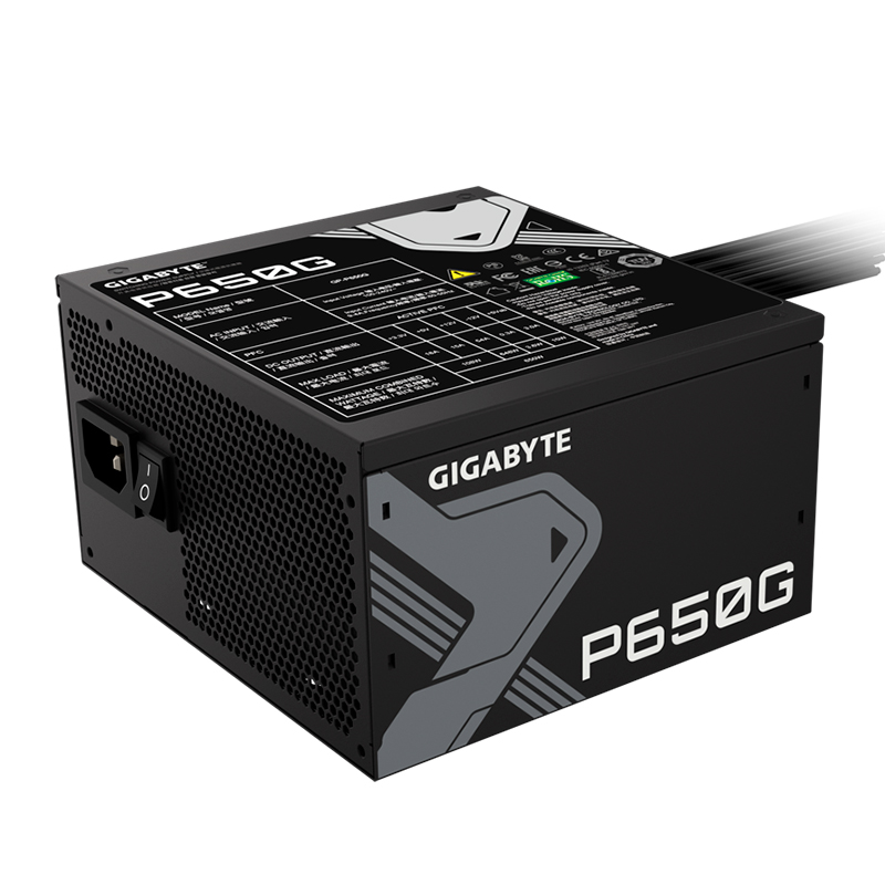 Fuente de alimentación Gigabyte P650G, 650W, 80 PLUS Gold, Formato ATX.