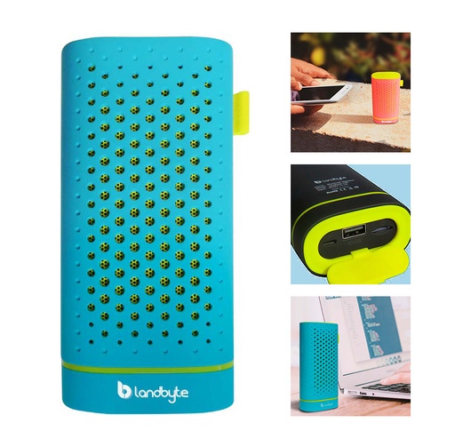 [ 190302] Parlante inalámbrico LandByte BV120, Bluetooth, Micro-SD, PowerBank, recargable.