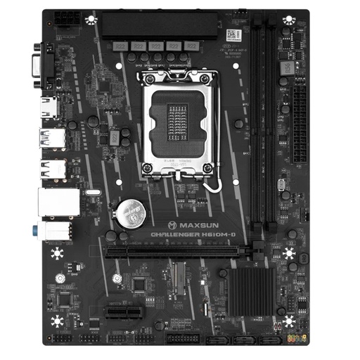 [ 456239] Motherboard Maxsun Challenger H610M-D, Chipset Intel H610, LGA1700, mATX