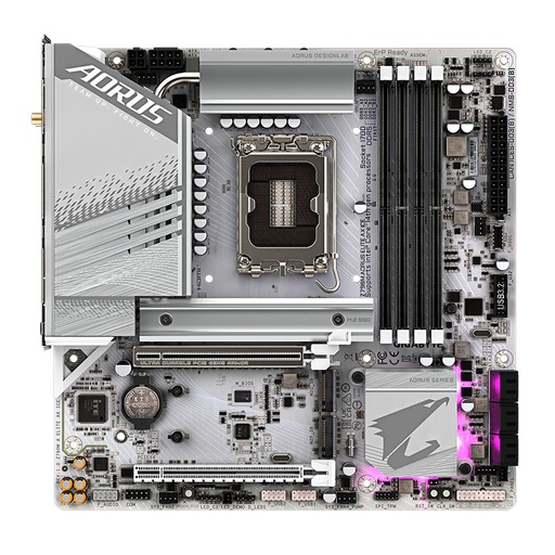[ 448233] Motherboard Gigabyte Z790M AORUS ELITE AX ICE, Chipset Intel Z790, LGA1700, mATX