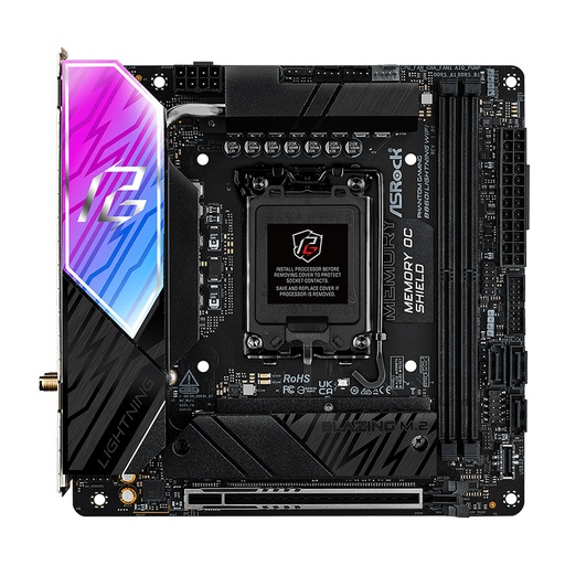 [ 475165] Motherboard ASROCK B860I Lightning WiFi, Chipset Intel B860, LGA 1851, HDMI, Mini-ITX
