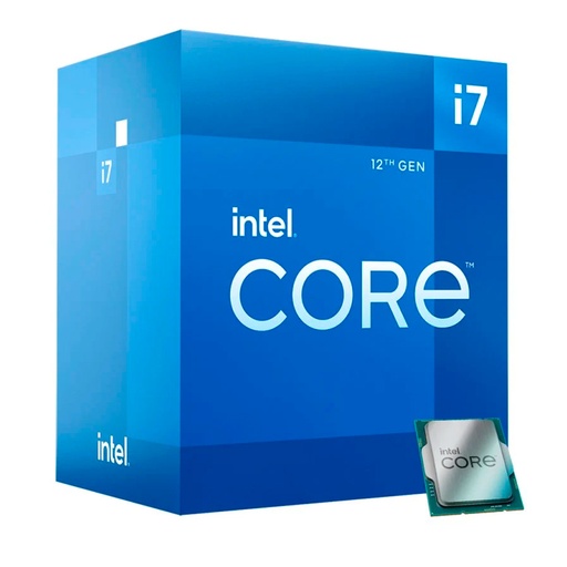 [ 419242] Procesador Intel Core i7-12700 2.10/4.90GHz, 25MB SmartCaché, LGA1700, 180W, Intel 7(10nm)